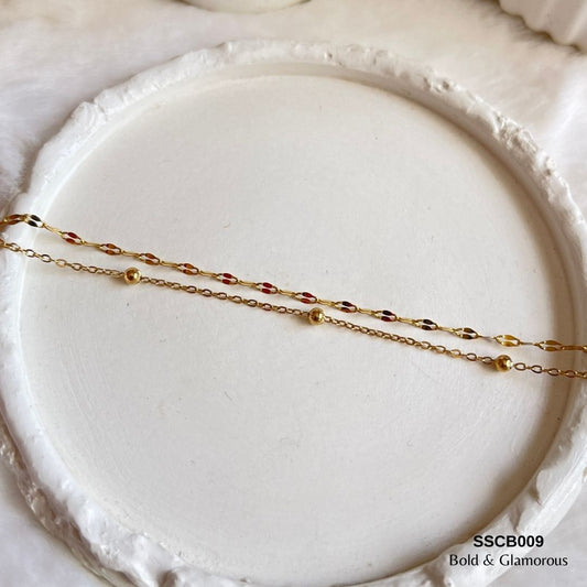 Chain Bracelet | SSCB009 | Layered Ball Bracelet