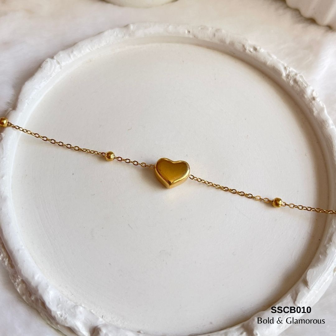 Chain Bracelet | SSCB010 | Solid Heart Bracelet