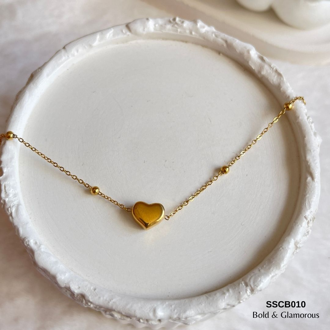 Chain Bracelet | SSCB010 | Solid Heart Bracelet