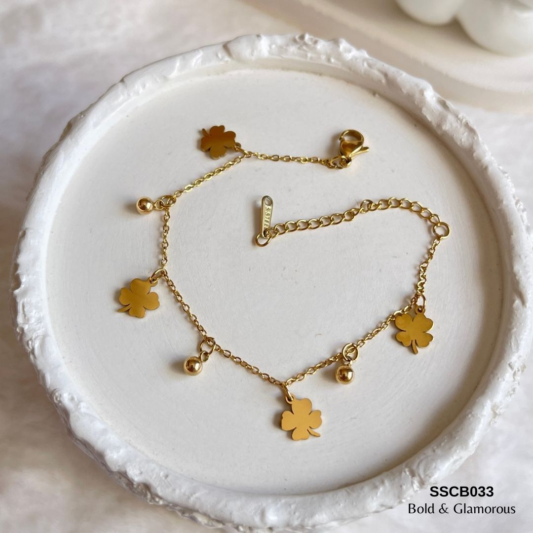 Chain Bracelet | SSCB033 | Leaf Drop