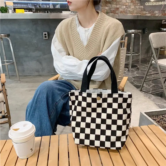 Small Printed Canvas Bags | SCB01 | Checkered Chess