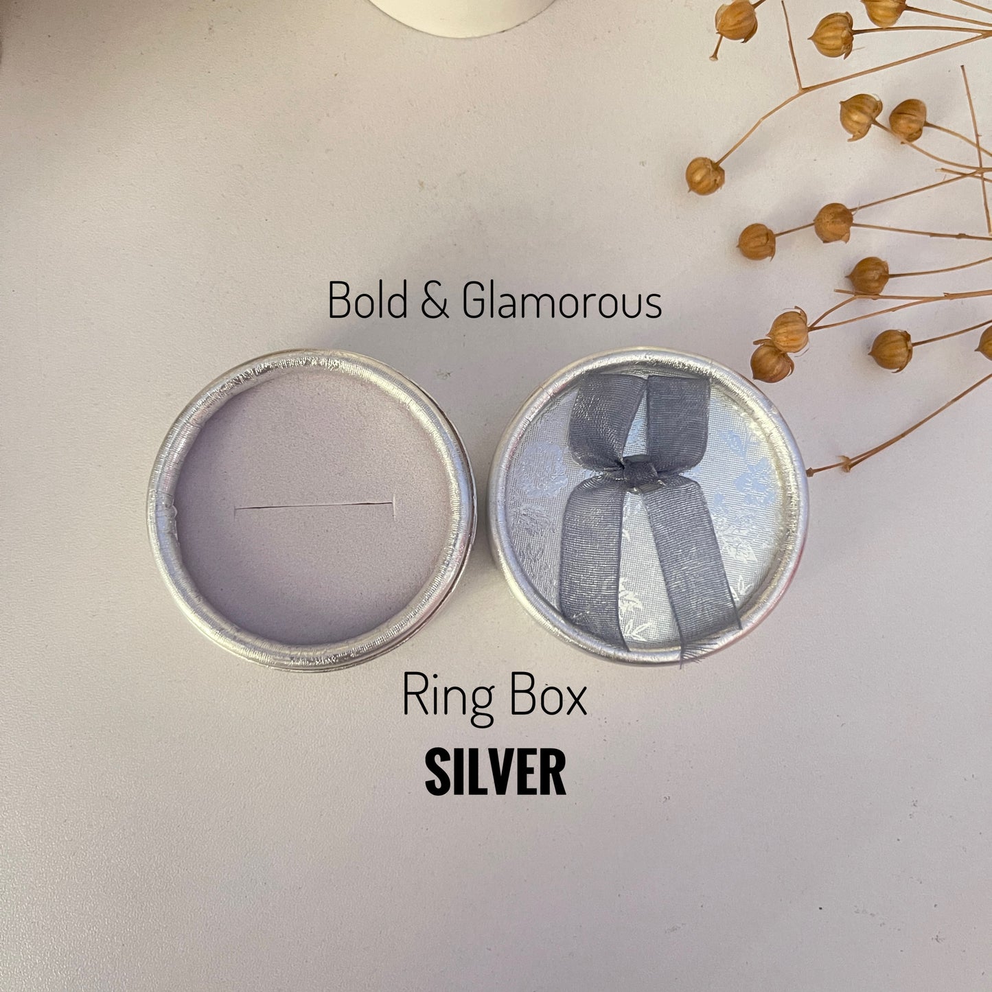 Round Ring Box | Silver