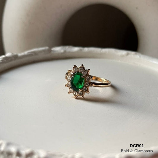 Diamond Cut Ring | DCR01 | Green