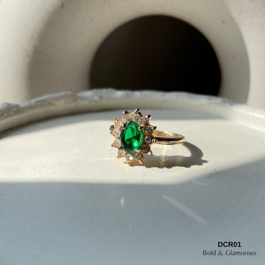 Diamond Cut Ring | DCR01 | Green