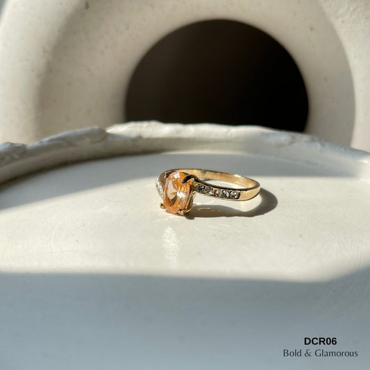 Diamond Cut Ring | DCR06 | Orange
