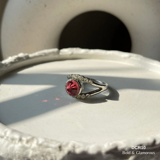 Diamond Cut Ring | DCR10 | Pink