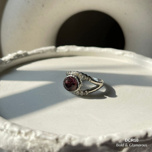 Diamond Cut Ring | DCR10 | Purple