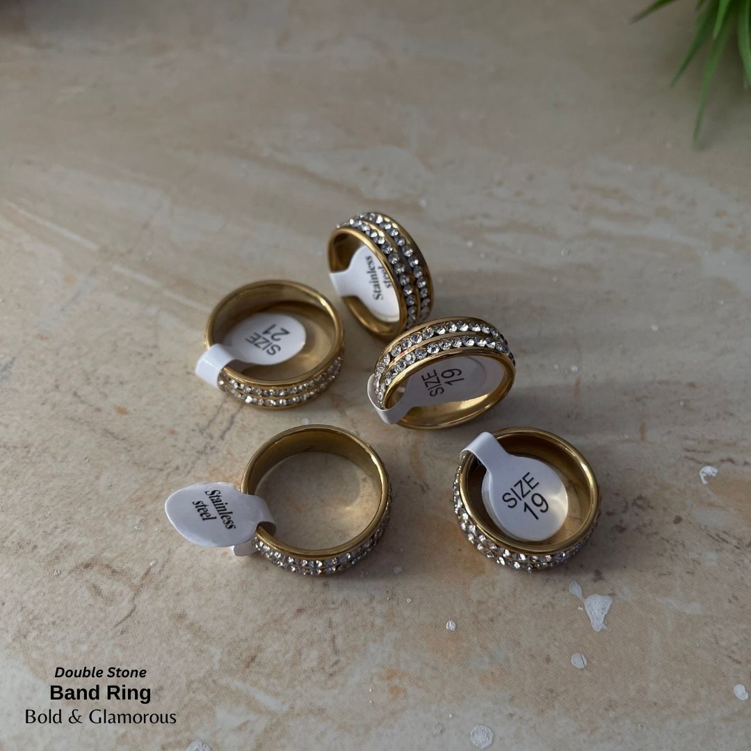 SS Finger Ring | SS01 | Dual Stone Ring
