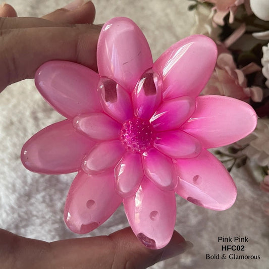 Flower Hair Claw Clip | HFC02 | Pink Pink
