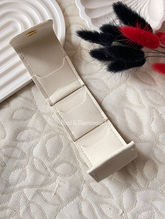 Mini Jewelry Organizing Bag : Beige