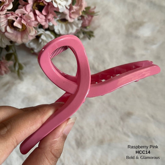 Hair Claw Clip | HCC14 | Raspberry Pink