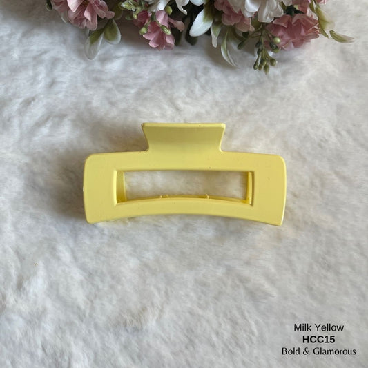 Hair Claw Clip | HCC15 | Milk Yellow