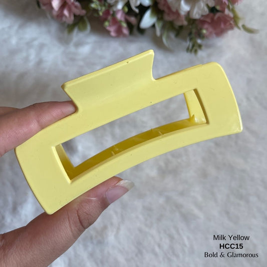 Hair Claw Clip | HCC15 | Milk Yellow