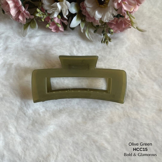 Hair Claw Clip | HCC15 | Olive Green