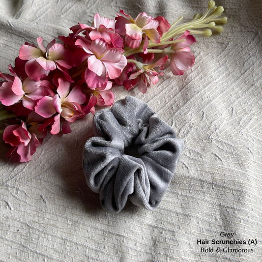 Hair Scrunchies (A) | Gray