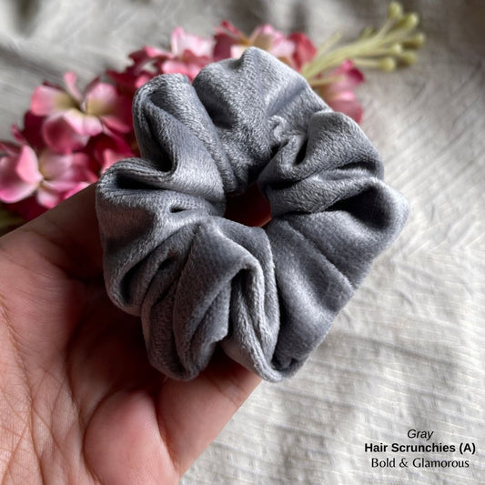 Hair Scrunchies (A) | Gray