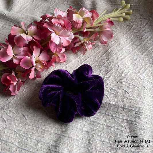 Hair Scrunchies (A) | Purple