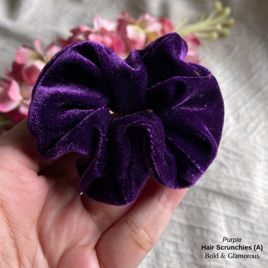 Hair Scrunchies (A) | Purple