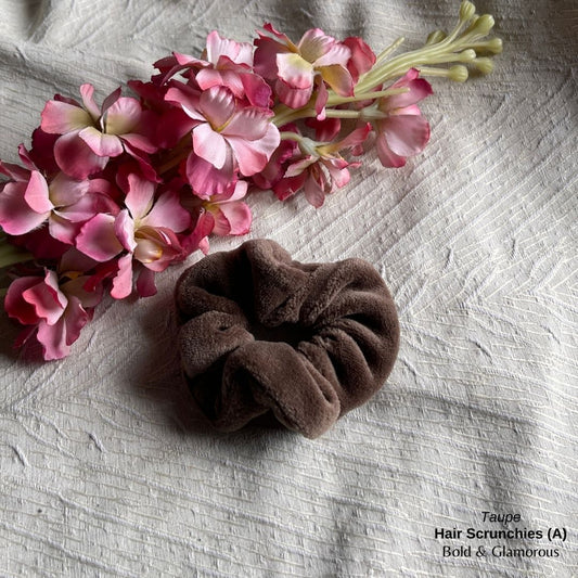 Hair Scrunchies (A) | Taupe