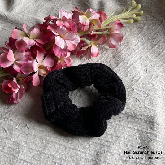 Hair Scrunchies (C) | Black