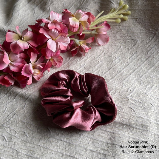 Hair Scrunchies (D) | Rogue Pink