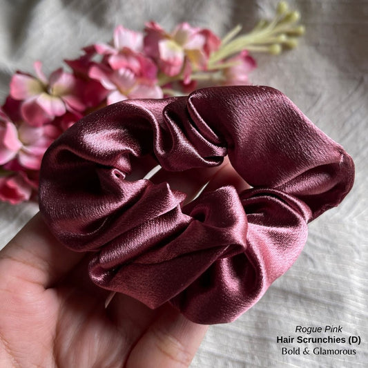 Hair Scrunchies (D) | Rogue Pink