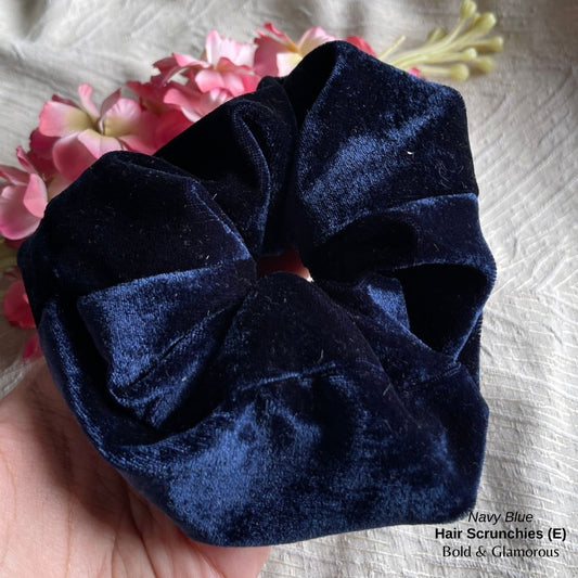 Hair Scrunchies (E) | Navy Blue