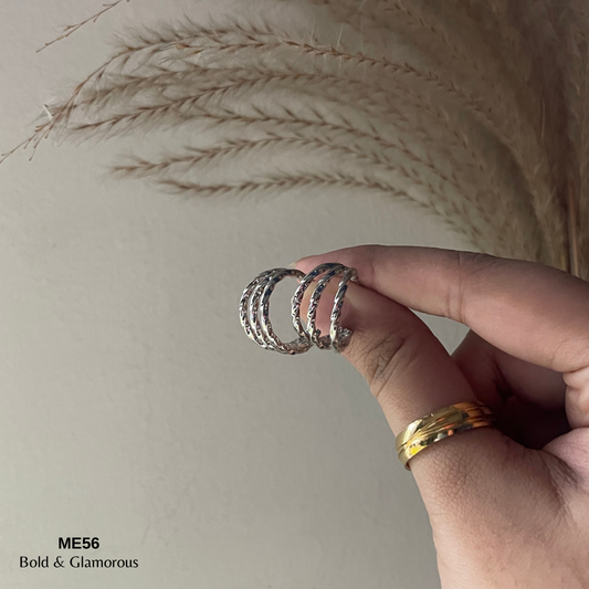 Half Hoop Earring | ME56 | Bianca | Silver