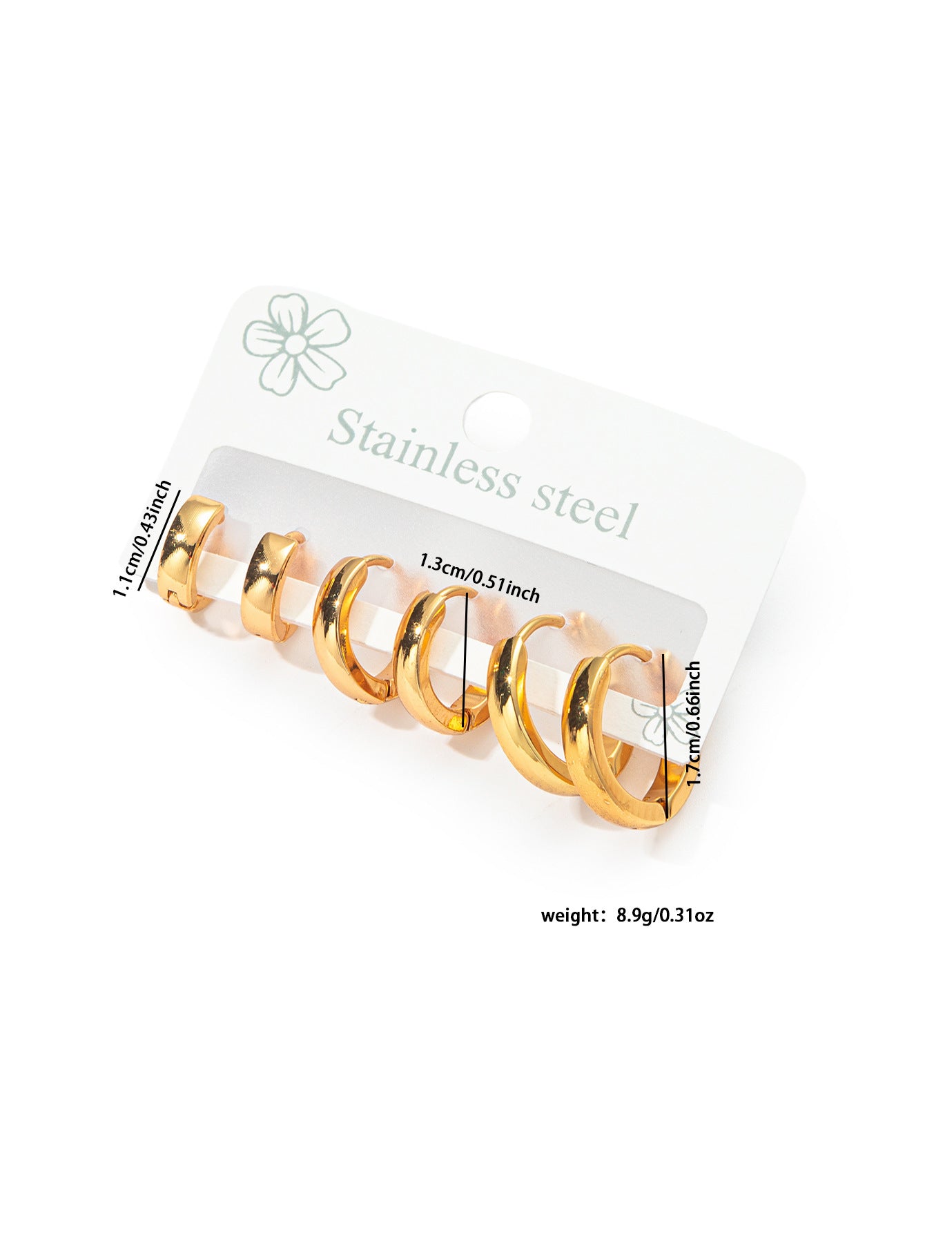 Hoop Earring Set | STHES002 | Set#2