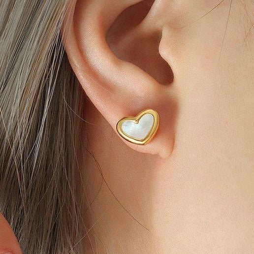 Stud Earring | STE069 | White Love