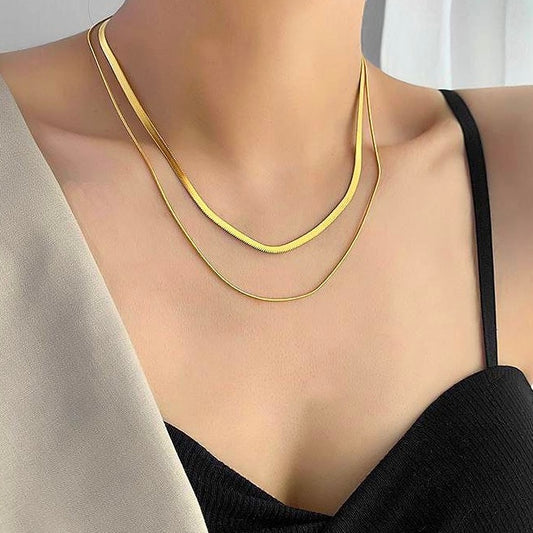 Necklace | SN166 | Layer Snake Chain