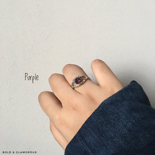 Diamond Cut Ring | DCR10 | Purple