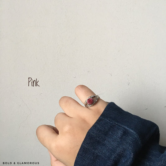 Diamond Cut Ring | DCR10 | Pink