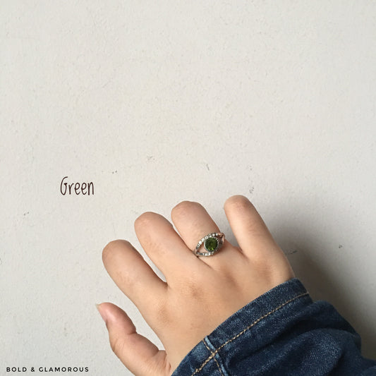 Diamond Cut Ring | DCR10 | Green