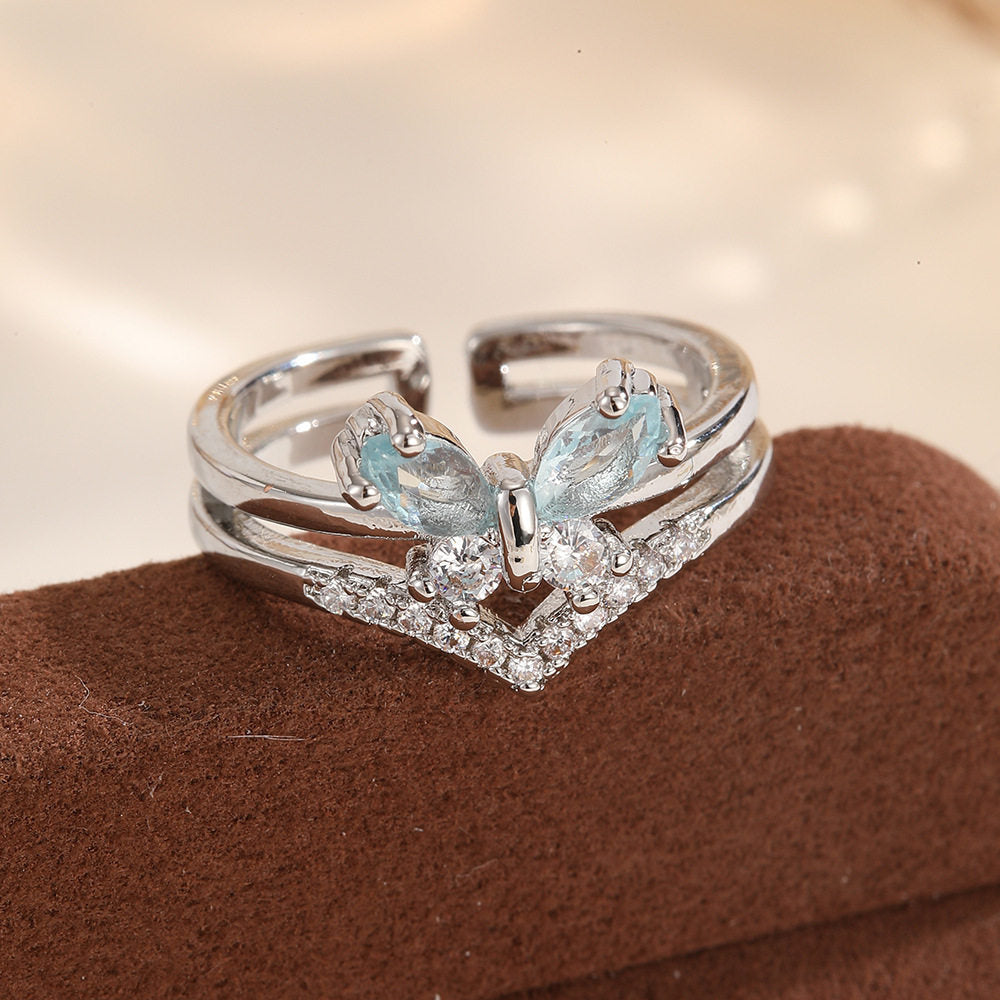 Zircon Ring | SR310 | Silver