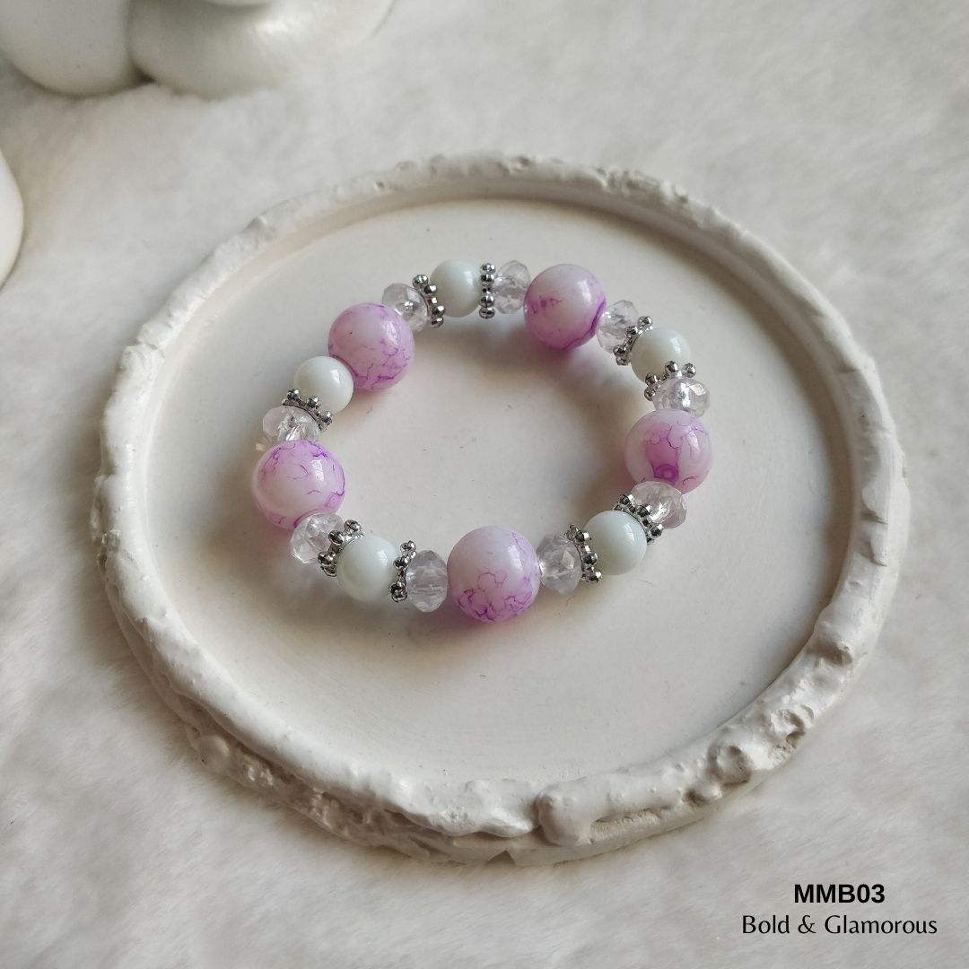 Beaded Bracelet | MMB03 | Pink