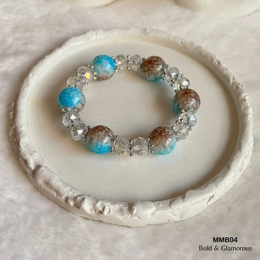 Beaded Bracelet | MMB04 | Blue