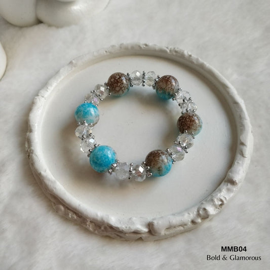 Beaded Bracelet | MMB04 | Blue