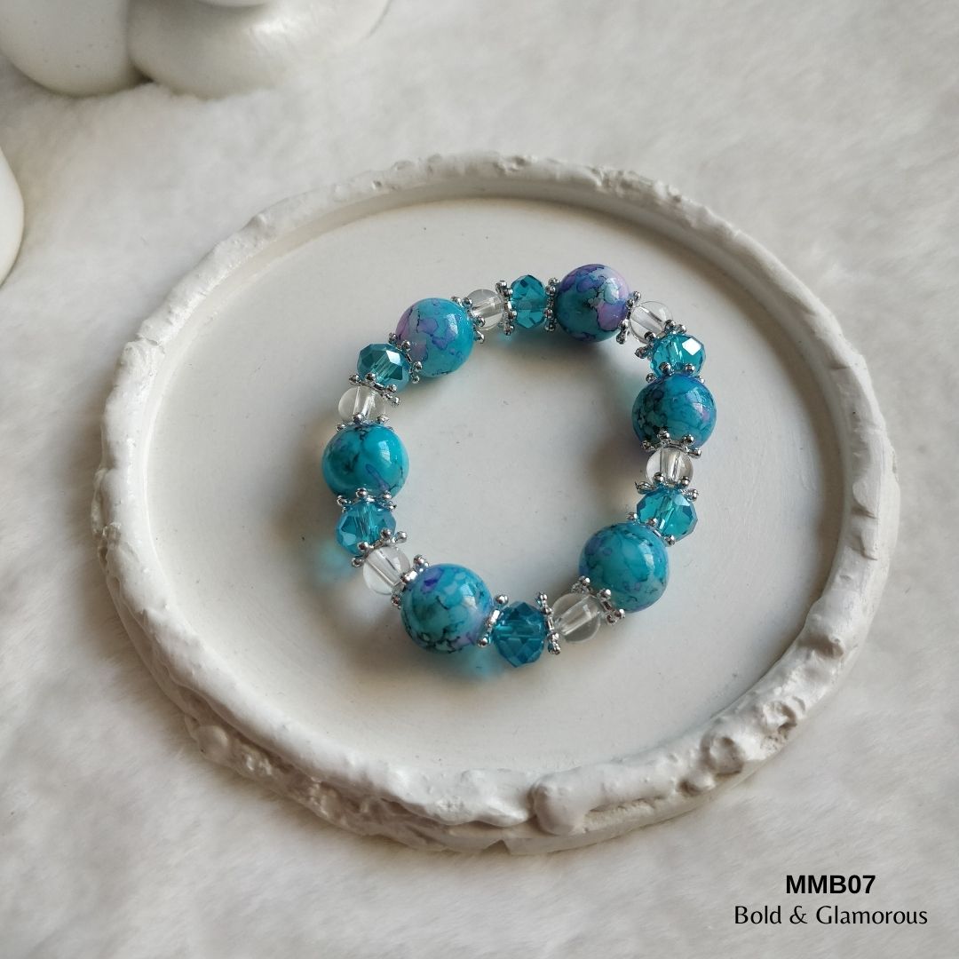Beaded Bracelet | MMB07 | Blue