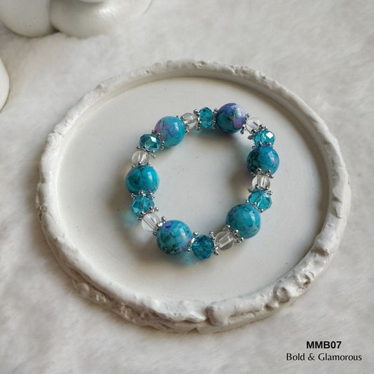 Beaded Bracelet | MMB07 | Blue