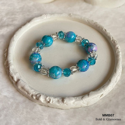 Beaded Bracelet | MMB07 | Blue