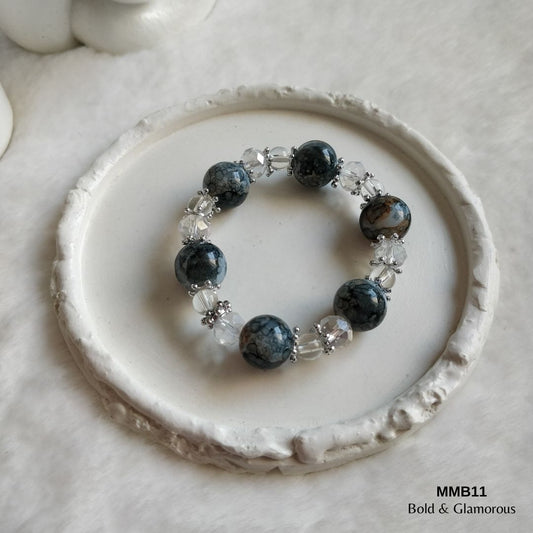 Beaded Bracelet | MMB11 | Gray