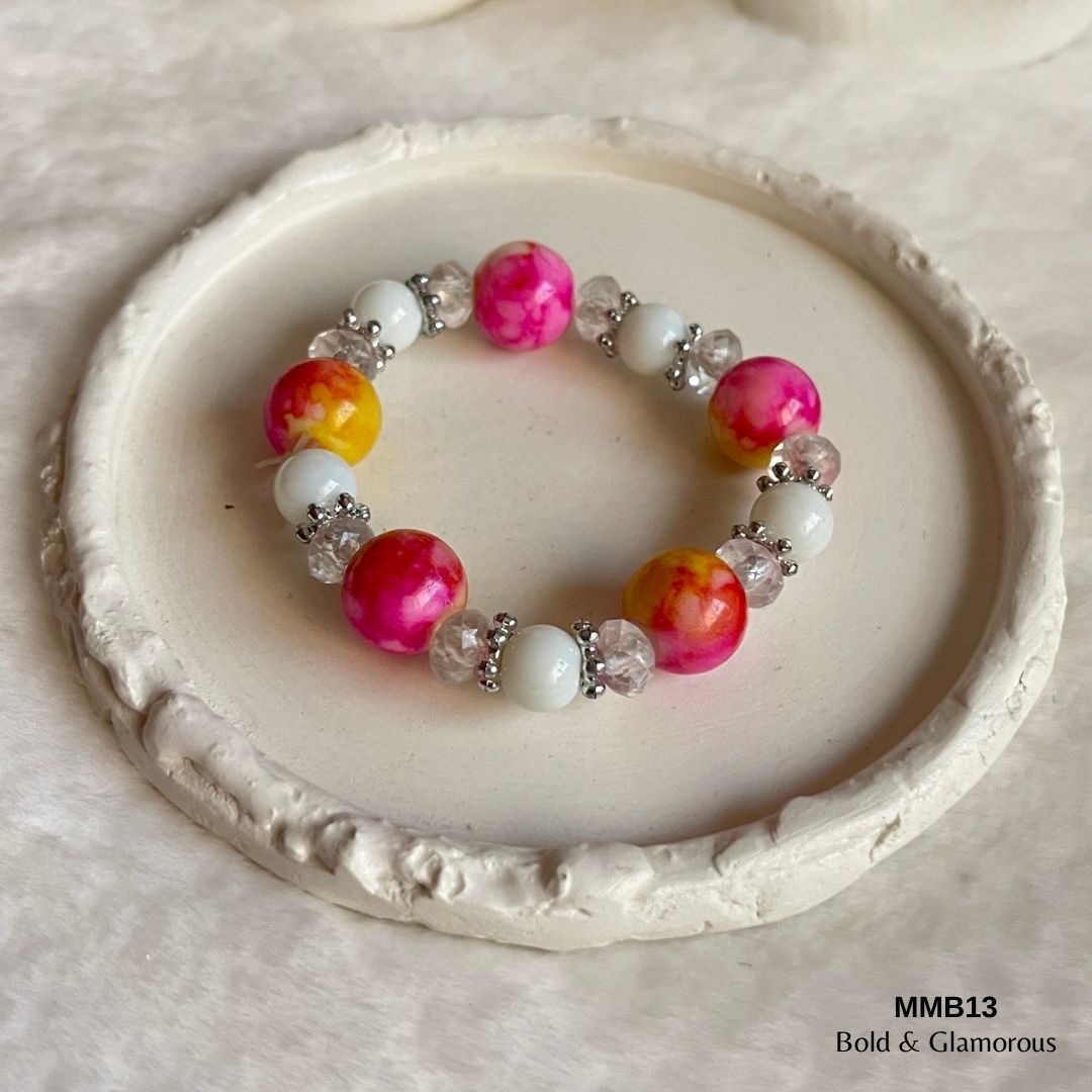 Beaded Bracelet | MMB13 | Pink