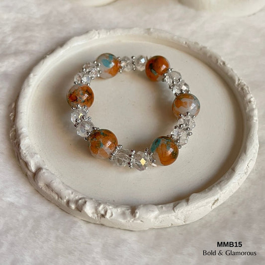 Beaded Bracelet | MMB15 | Orange