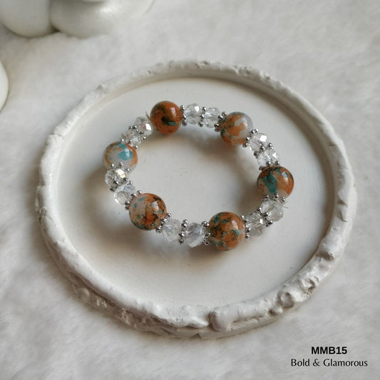 Beaded Bracelet | MMB15 | Orange
