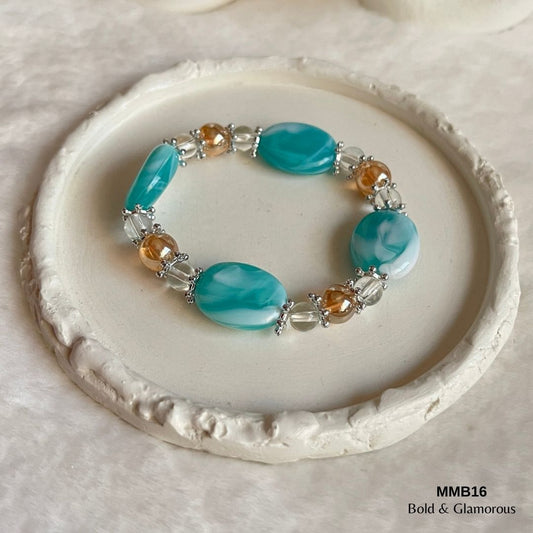 Beaded Bracelet | MMB16 | Blue