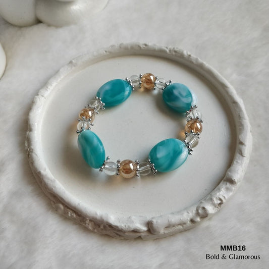 Beaded Bracelet | MMB16 | Blue