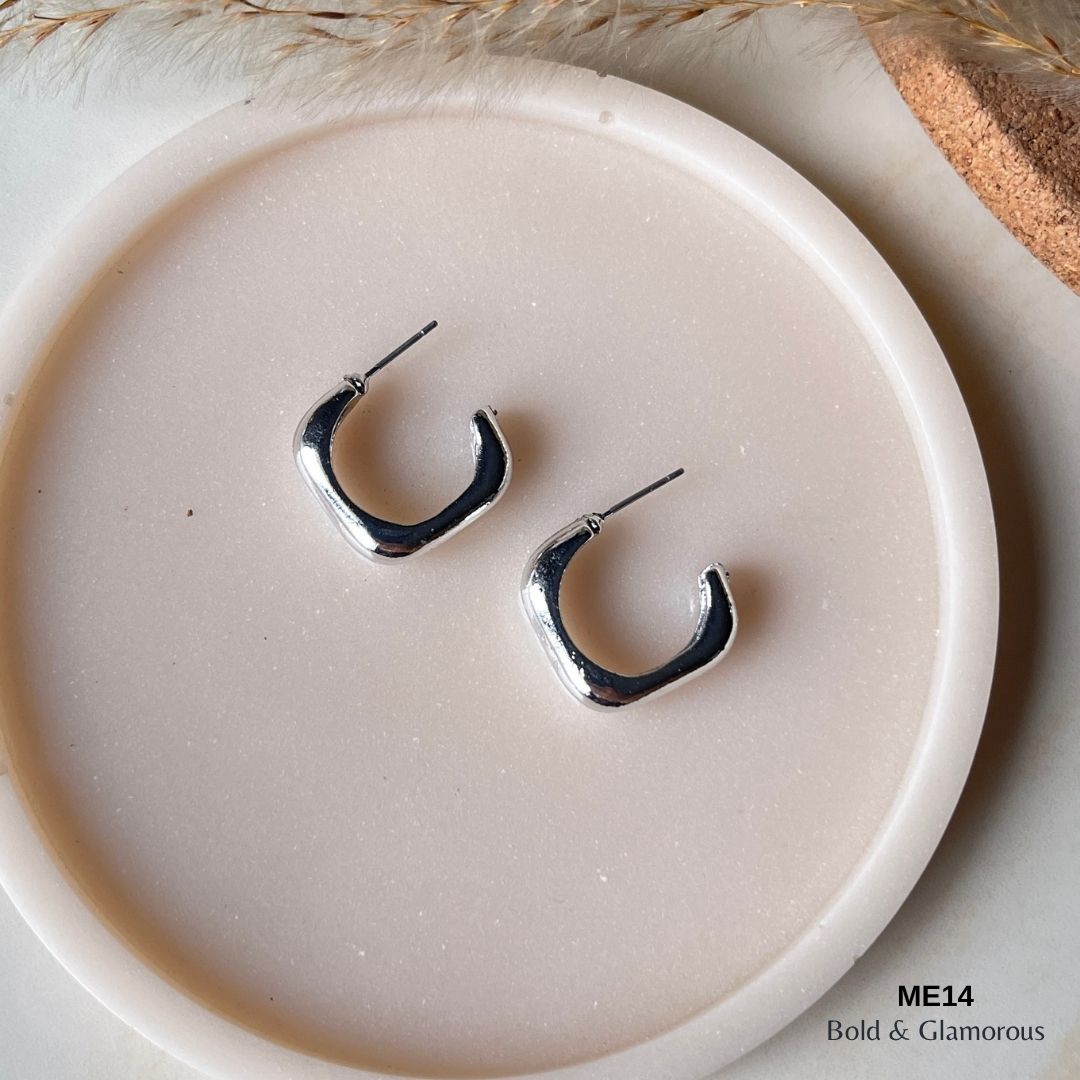 Half Square Earring | ME14 | Zephyra