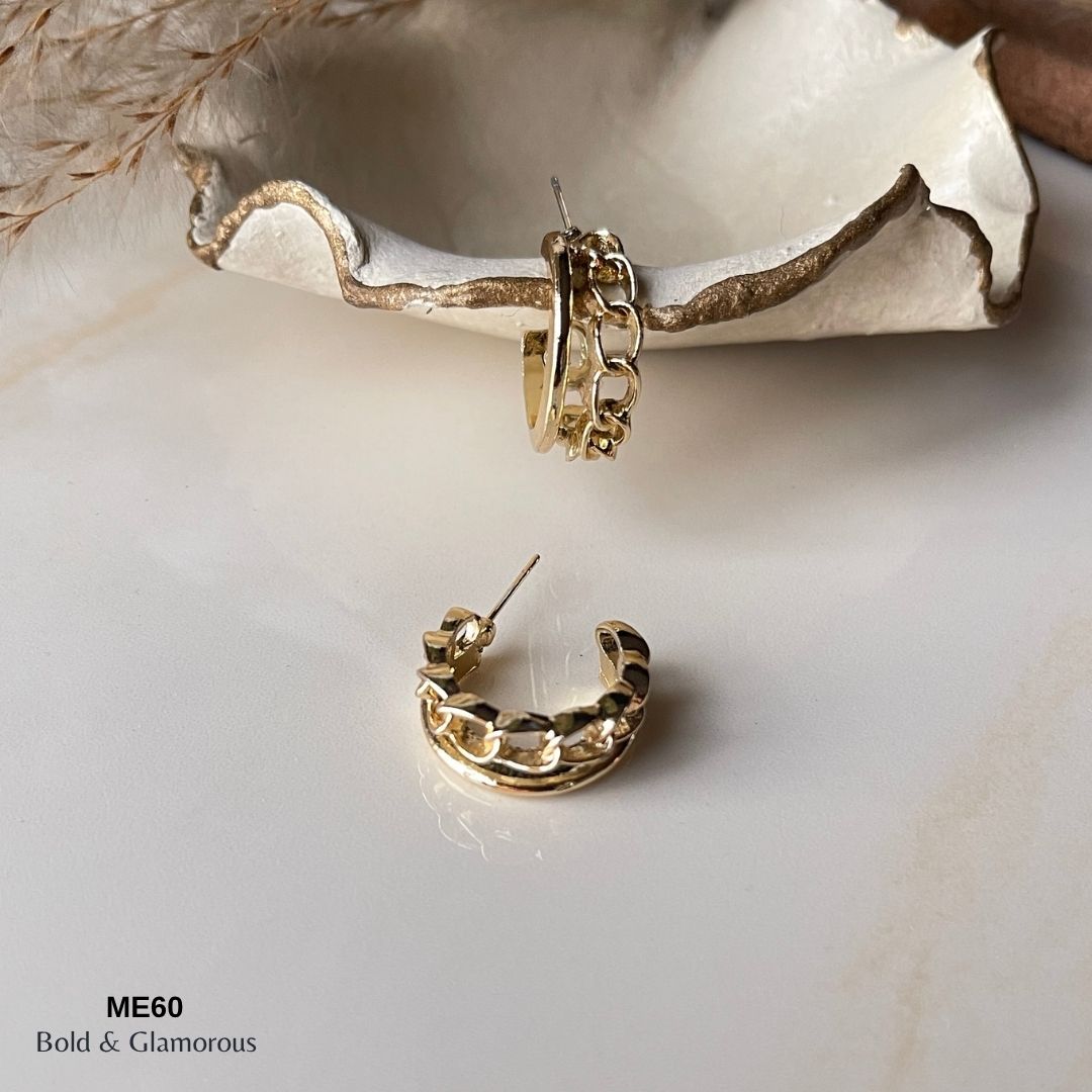 Half Hoop Earring | ME60 | Pierra