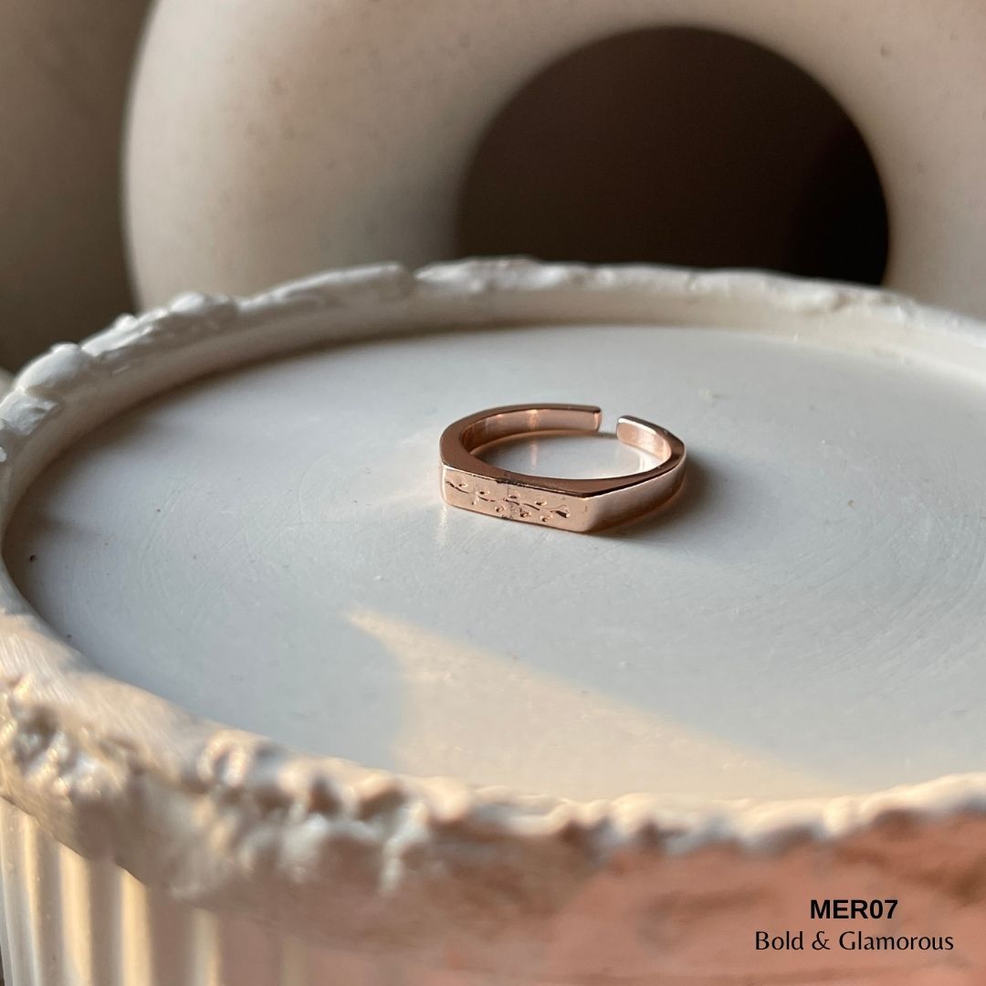 Leaf Ring | MER07 | Rose Gold